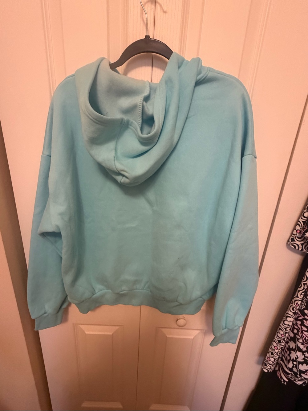 Edikted Light Blue Logo Hooded Pullover - Picture 2 of 2